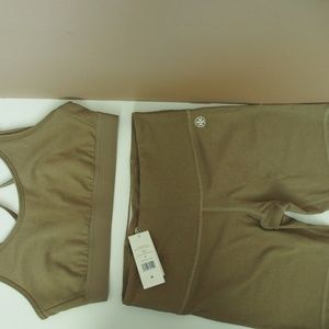 Tory Sport Bra & Bike Short Size M Heather Natural